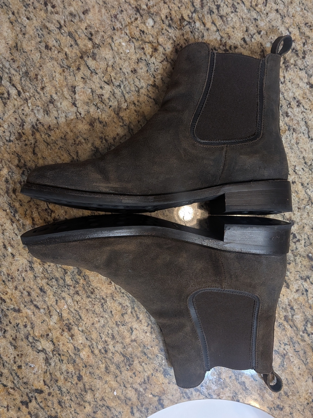 Thursday Boot Company Suede Chelsea Ankle Boots in Dark Brown - Women's 9.5